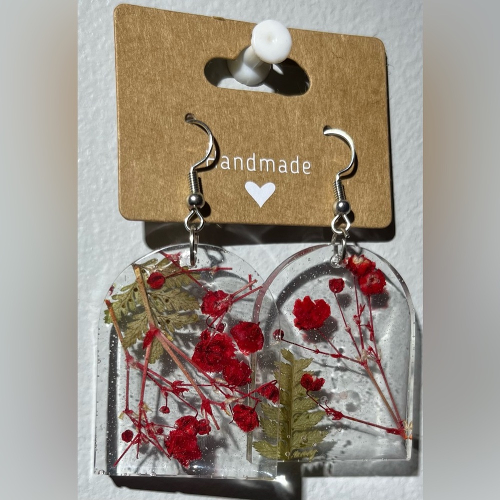 Floral Resin Earrings